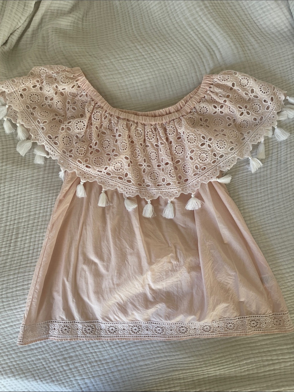 crown & ivy Soft Pink Blush Top